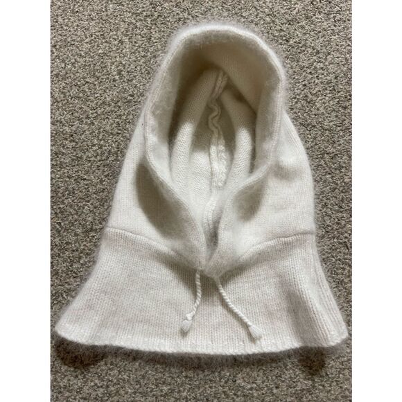 Hai Soft Ivory Knit Hood with Drawstring main image 3